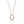 LOCK NECKLACE MEDIUM PENDANT PINK GOLD PAVED DIAMONDS