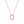 LOCK MEDIUM PENDANT PINK DIAMOND PINK GOLD NECKLACE