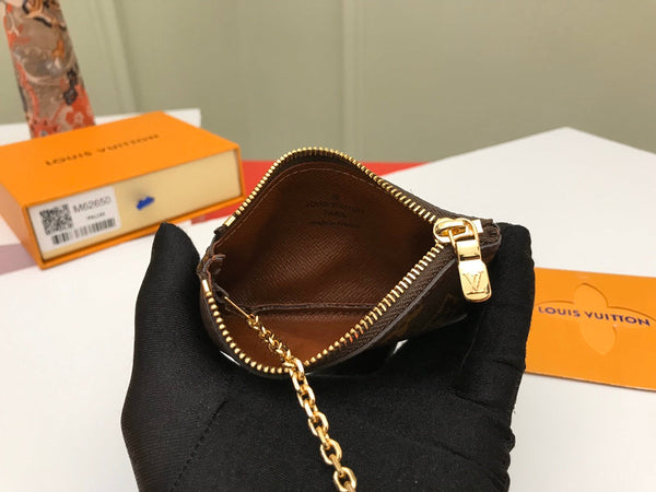 LV KEY POUCH 12 BROWN MONOGRAM CANVAS