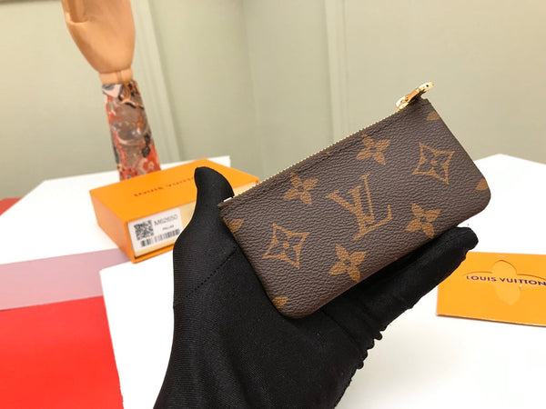 LV KEY POUCH 12 BROWN MONOGRAM CANVAS