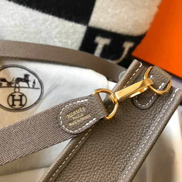 Mini Evelyne 18 cm Marrone Togo Ghw