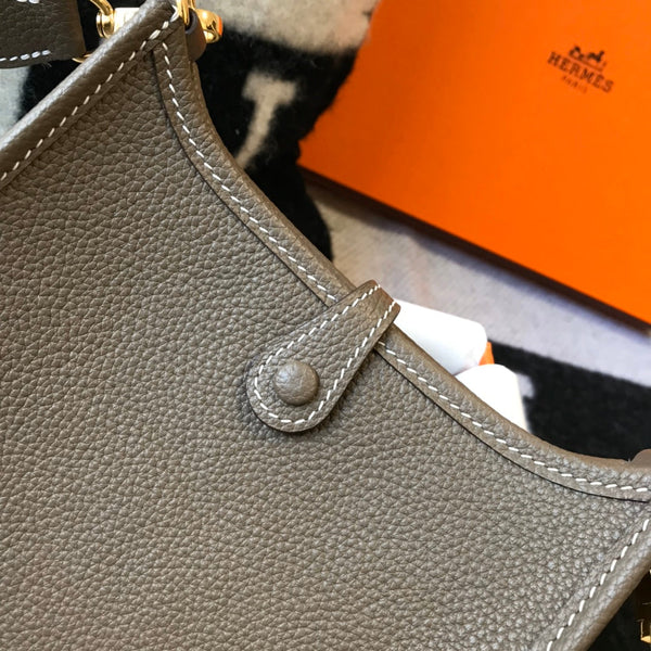 Mini Evelyne 18 cm Marrone Togo Ghw