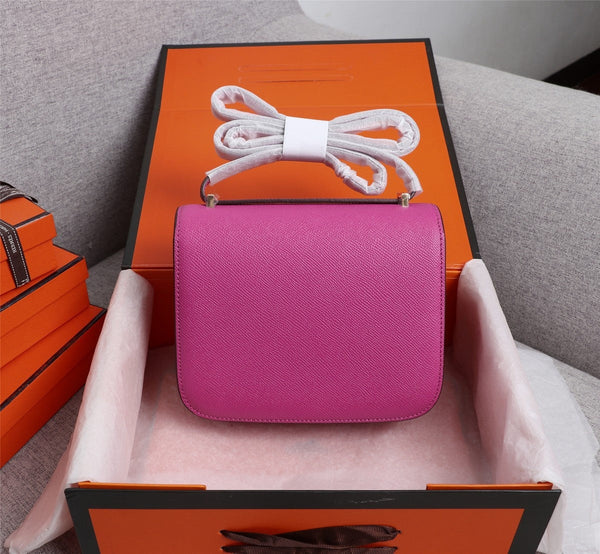 HM CONSTANCE BAG 19 PINK EPSOM GOLD HARDWARE