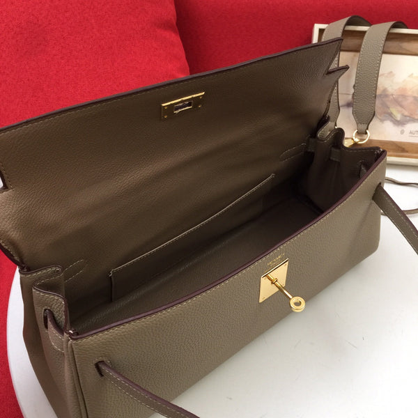 HM SHOULDER BAG 35 SAND TOGO GOLD HARDWARE