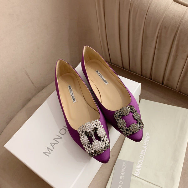 Hangisi Fuchsia Satin Crystal Embellished Pumps 700533