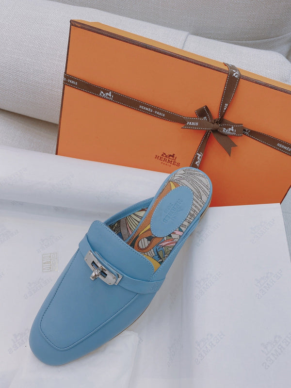 HM Oz Mule Blue Cowhide 348087