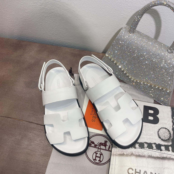HM GENIUS SANDAL WHITE CALFSKIN