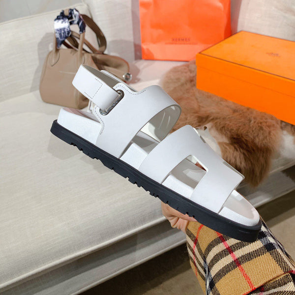 HM GENIUS SANDAL WHITE CALFSKIN