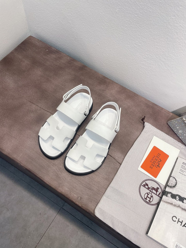 HM GENIUS SANDAL WHITE CALFSKIN