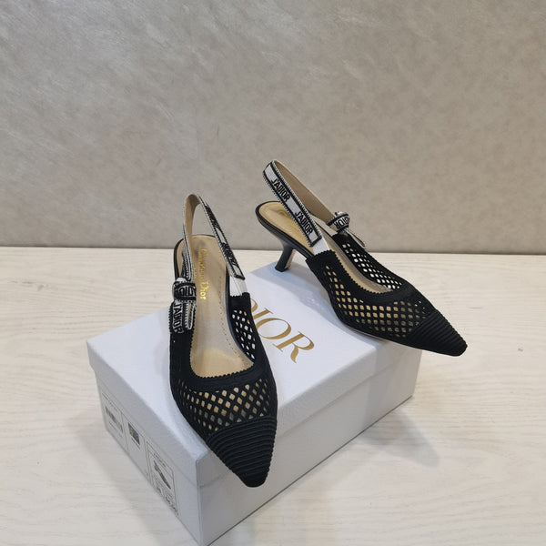 CD 25 J'Adior Slingback Heel Mesh and Leather 237890