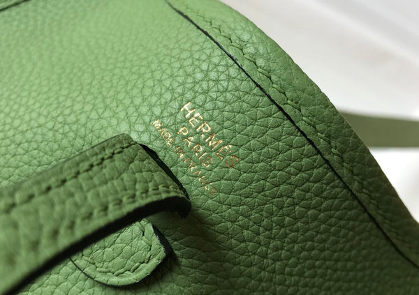 Mini Evelyne 18cm Dark Green Togo Ghw