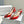 Manolo Buckle Slingback 7cm Red Silk 208030