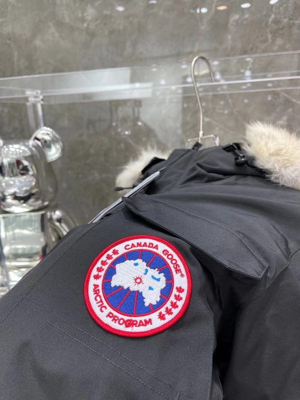 C. Goose Bomber Jacket Black Polyester 0031