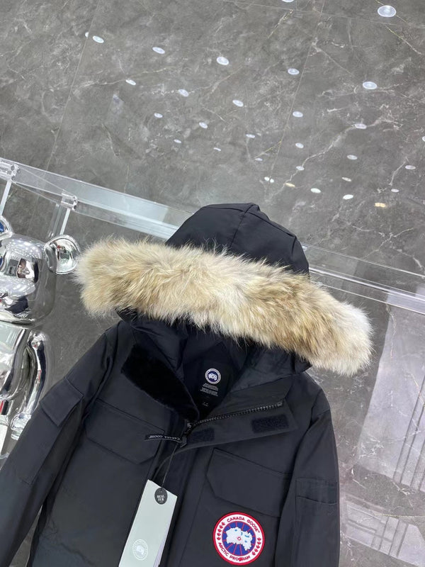 C. Goose Bomber Jacket Black Polyester 0031