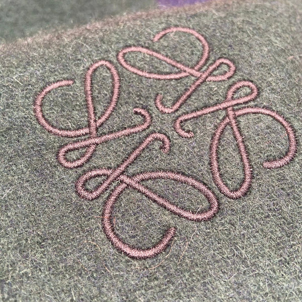 SCARF 180 CM IN GREEN FOREST MIX NAVY BLUE WOOL 410001