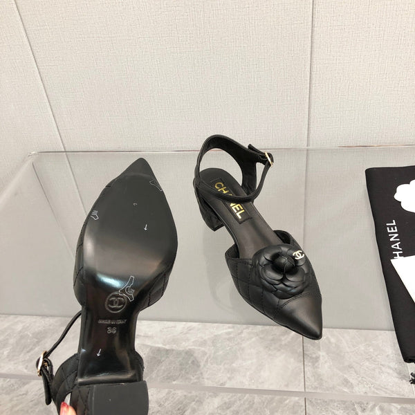 CC 25C 5CM Slingback Ballerine in Pelle Nera 213242