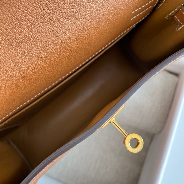 Kelly Danse II 22cm Tan Evercolor Leather Ghw