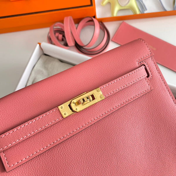 Kelly Danse II 22cm Pink Evercolor Leather Ghw