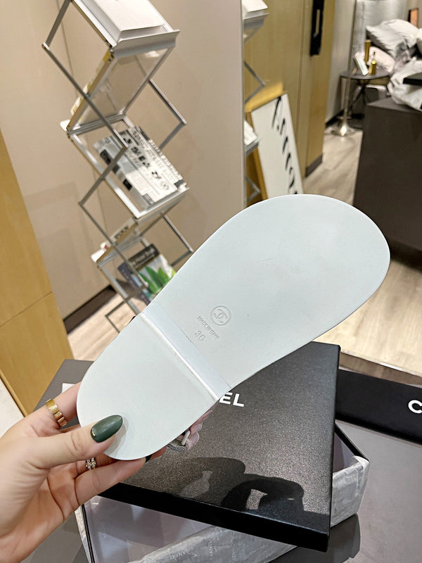 CC Dad Sandal Multicolor Denim Cream Calfskin