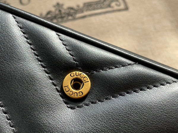 BORSA GG MARMONT MINI 16 IN PELLE DI VITELLO NERA