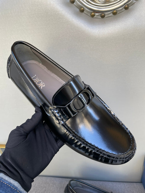 CD ODÉON LOAFER BLACK POLISHED CALFSKIN