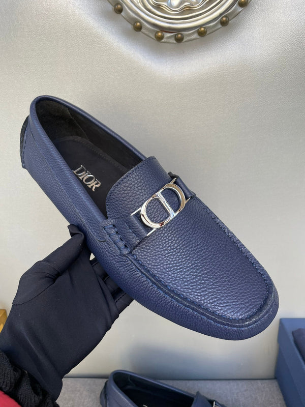 CD ODÉON LOAFER NAVY GRAINED CALFSKIN