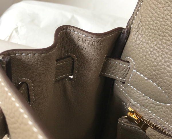 HM KELLY 25CM TAUPE TOGO GOLD HARDWARE