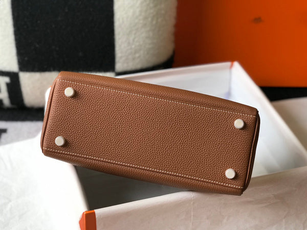 HM KELLY 25CM YELLOW OCHRE TOGO GOLD HARDWARE