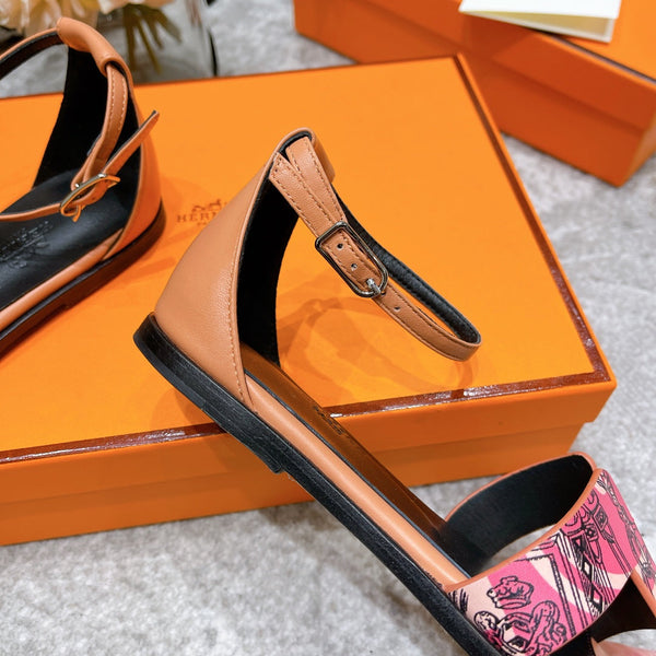 sandalo santorini nero rosa bianco marrone pelle di vitello