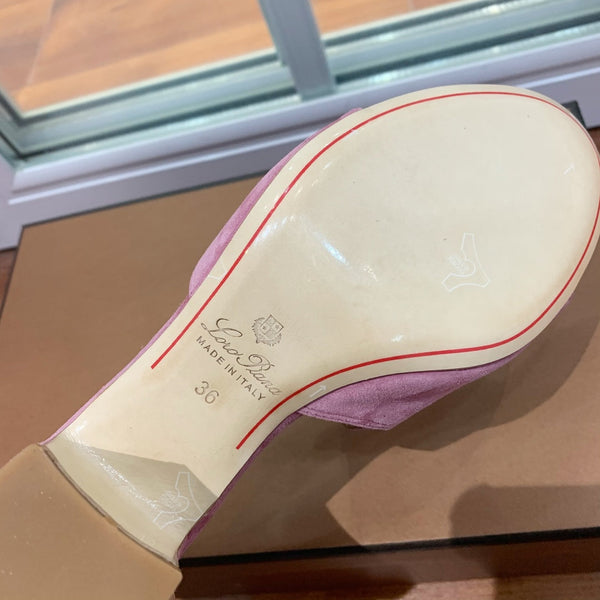 Summer Charms Mules 80 Pink Suede Pink Lambskin