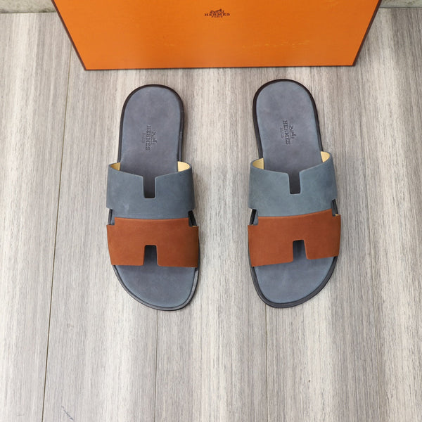 HM IZMIR SANDALO IN PIETRA E CAMOSCIO RUSSET