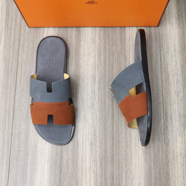 HM IZMIR SANDALO IN PIETRA E CAMOSCIO RUSSET