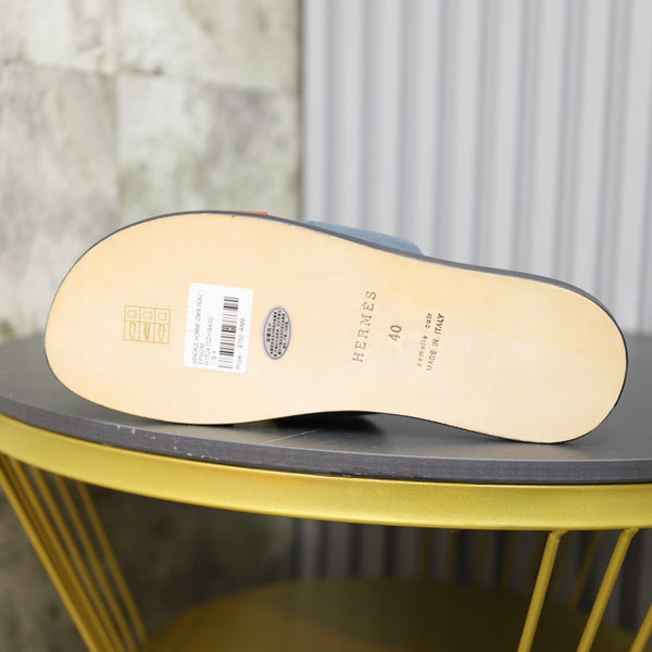 HM IZMIR SANDALO IN PIETRA E CAMOSCIO RUSSET