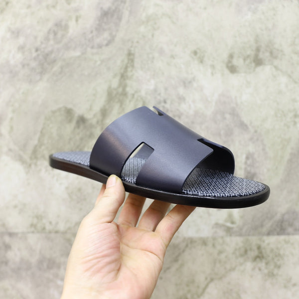 SANDALO HM IZMIR IN PELLE DI VITELLO COLOR DENIM