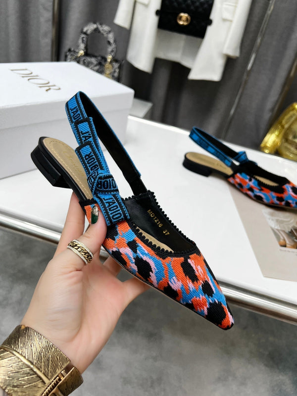 CD 25 J'Adior Slingback Flat Fabric 237871