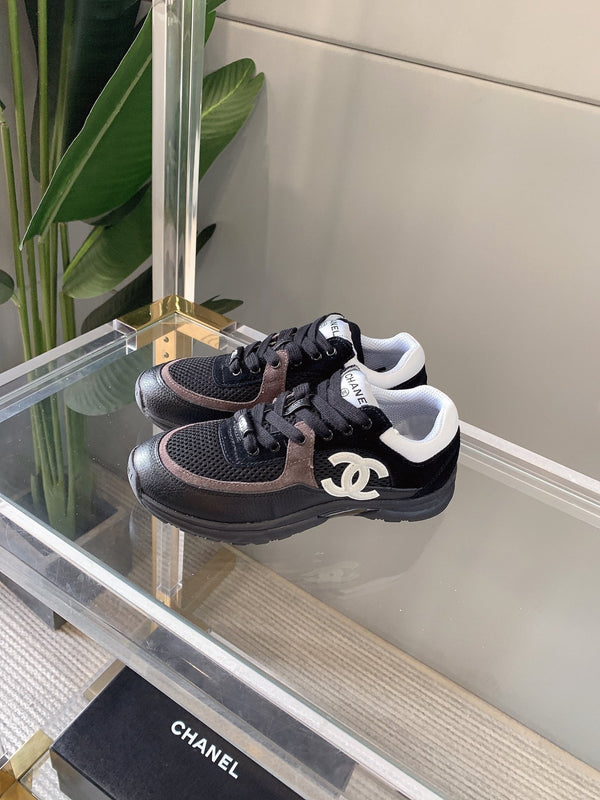 CC Sneaker In Black Mesh Fabric 145611