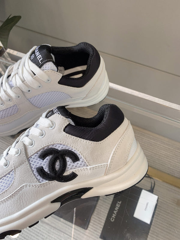 Sneaker CC in tessuto a rete bianco 145612