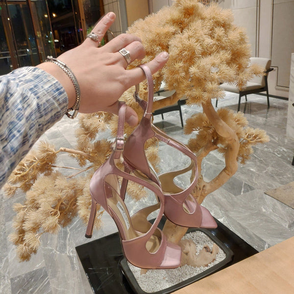 Jimmy 25 Azia 95 Pink Pearl Silk with Lambskin 240079