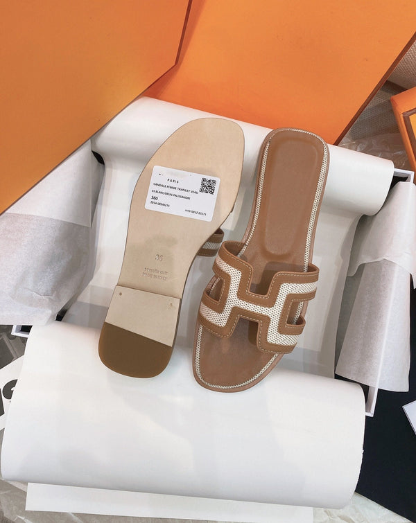 Sandalo Oran in pelle marrone