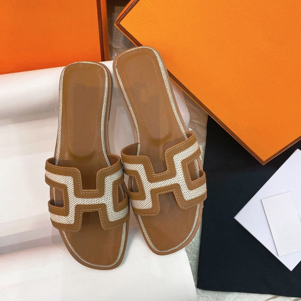 Sandalo Oran in pelle marrone