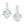 GRA SILVER DIAMOND EARRINGS