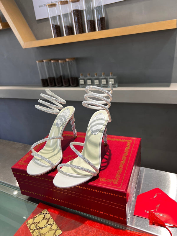 RC Heavy Industry Snake-Shape White Silk Creole Rhinestones 251002