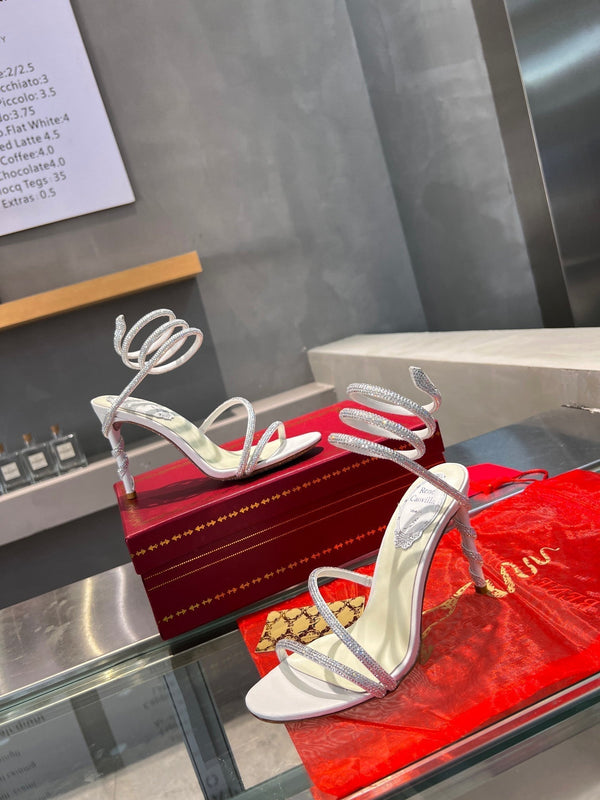 RC Heavy Industry Snake-Shape White Silk Creole Rhinestones 251002