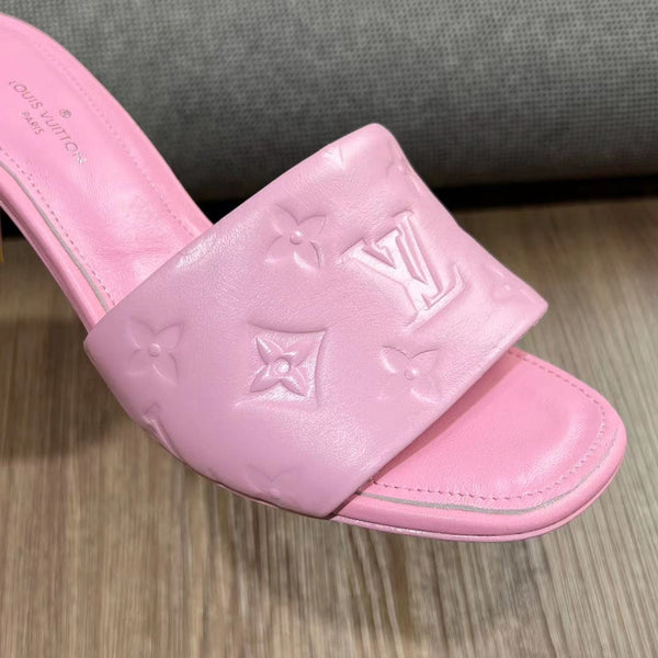 LV Neo Revival Mule 65mm Pelle di vacchetta rosa