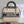 LADY 24 BASKET BAG IN BLACK OBLIQUE JACQUARD MIX BEIGE WICKER