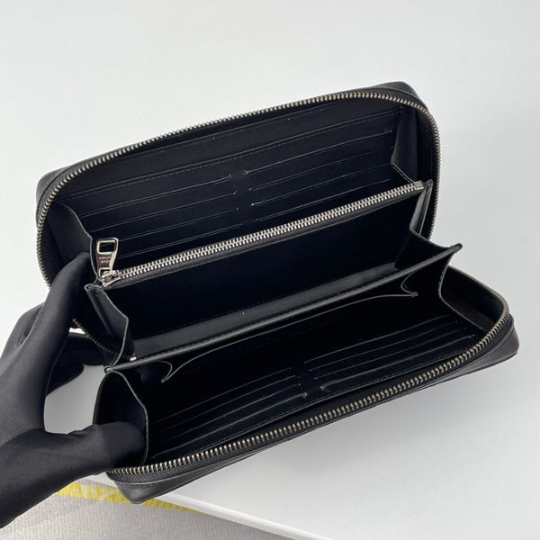 LV N61254 Zippy XL Wallet Black Damier Infini Leather 221563