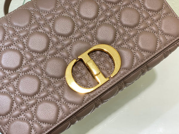 LARGE CARO BAG 28 WARM TAUPE CALFSKIN