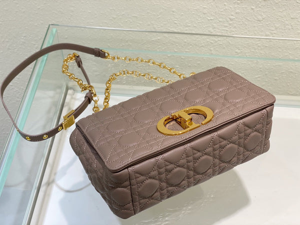 medium caro 25.5 warm taupe calfskin