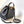 Borsa Peekaboo Mini da 23 cm in pelle di agnello nera con finiture dorate 