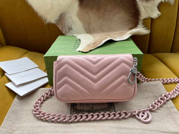BORSA A MANO MARMONT MINI 16 IN PELLE DI VITELLO ROSA CHIARO